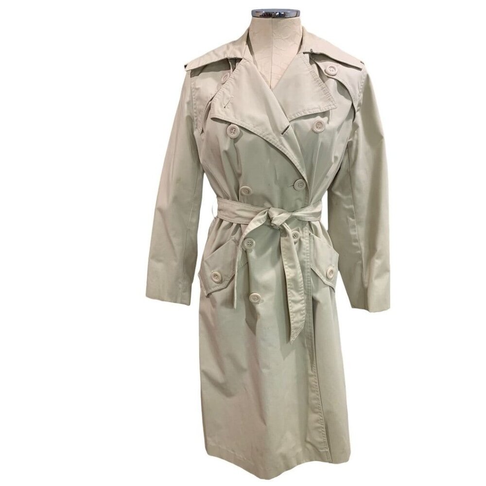 Size 9/10 Young Rebels Women's Belted Trench Coat Double Breasted Flaw